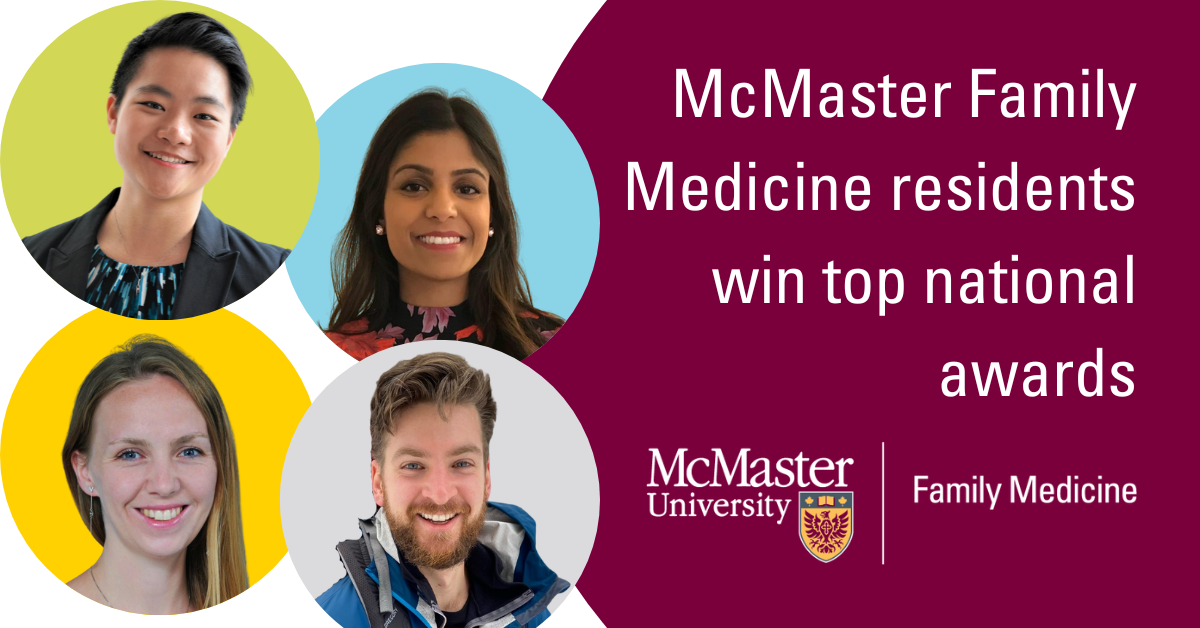 McMaster Family Medicine residents win top national awards